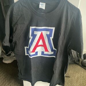 University of Arizona Black Tee with logo
